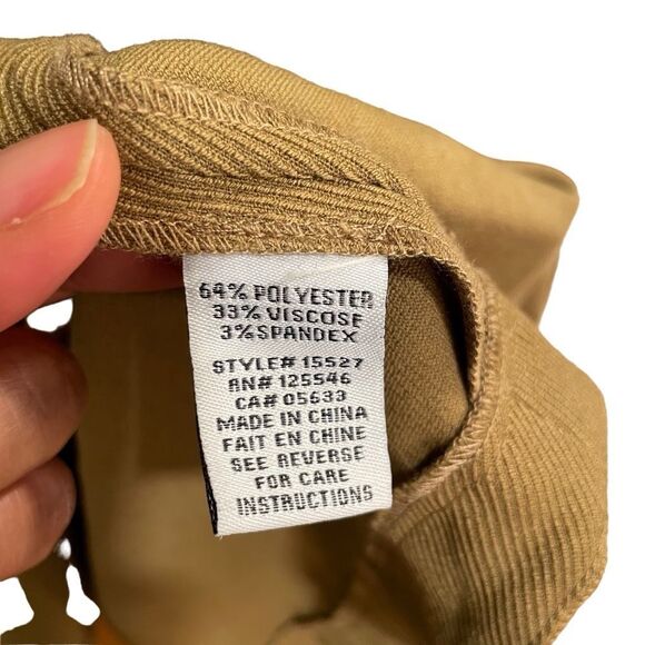 Habitat Womens Hidden Placket Jacket S Khaki Lagom Capsule Stretch Travel - Picture 5 of 6